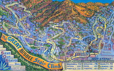 Bisbee Great climb poster Judy Perry.